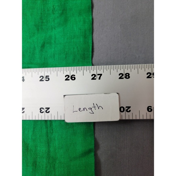 J Crew Maxine V-neck‎ Shift Dress Green Linen BR470 Sz M - Picture 12 of 12